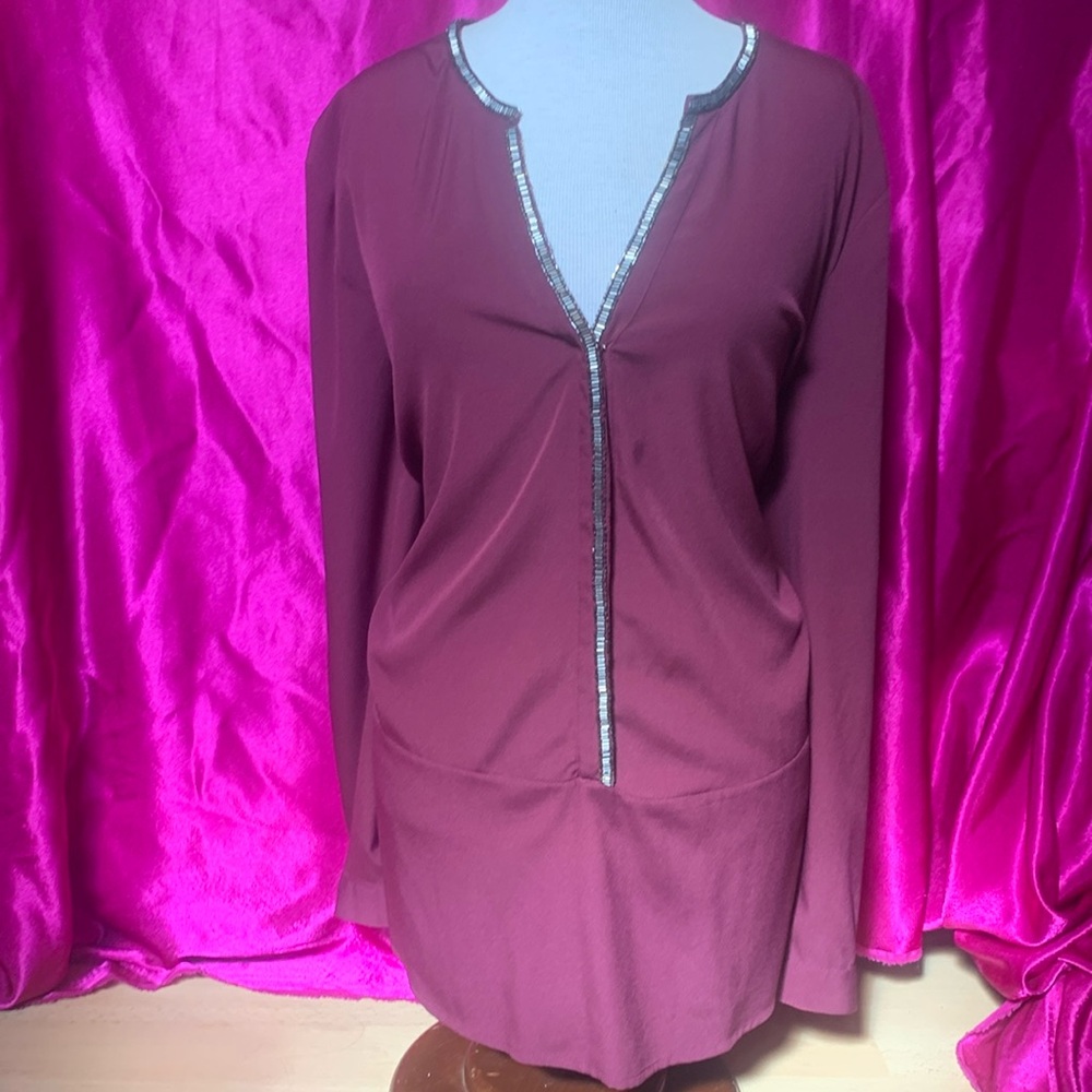 Rickis size 18 long sleeve blouse button up and clasp, very light and flow